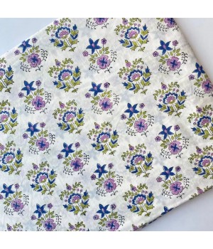 Printed Cotton Fabric Manufacture Handmade Eco Friendly Cotton Fabric by the Yard