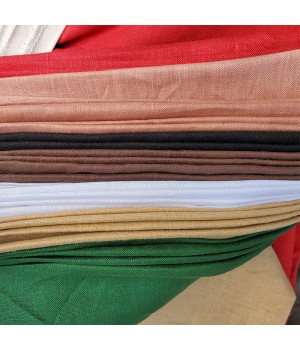 C grade cheap cotton linen blend cloth plain stock lot linen/cotton fabric shirting fabric