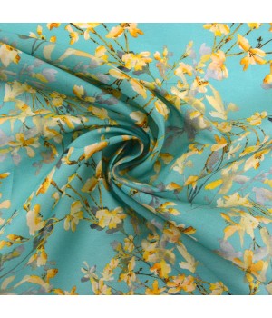 Fabric Custom Digital Floral Printing Liberty Cotton Woven Fabric Rolls For Clothes