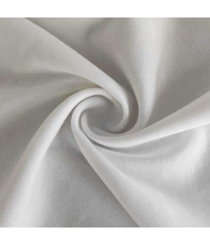 Manufacturers High Quality Solid Super Soft 40S White 100% Organic Cotton Knitted Plain Jersey Fabric For T-shirt