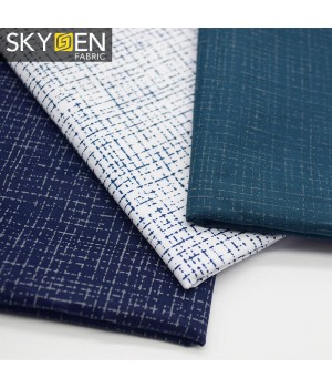 Skygen fabrics wholesale cotton plain weave soft floral dress fabric cotton cloth raw materials