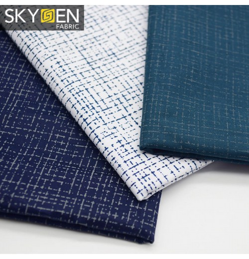 Skygen fabrics wholesale cotton plain weave soft floral dress fabric cotton cloth raw materials