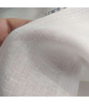 Factory price Comfortable Super Soft Bleached 100% Cotton White Mull Lightweight White Mull Gauze Fabric for Lining