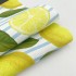 High quality fruit pattern design printed canvas navy blue stripe lemon environmentally friendly cotton fabric for hat