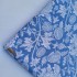 Bluish Cotton Fabric Hand Block Print Lightweight Rib and Dobby Styles for Indian Boys' Bags Covers Curtains Crafts Awnings